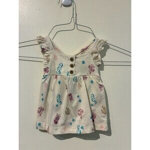 NWT Carter's Cream Sea Animal Dress - Newborn (NB)
